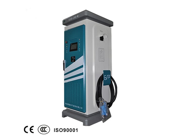 60kw Single Ev Charge Vertical Type Electric Charging Statio